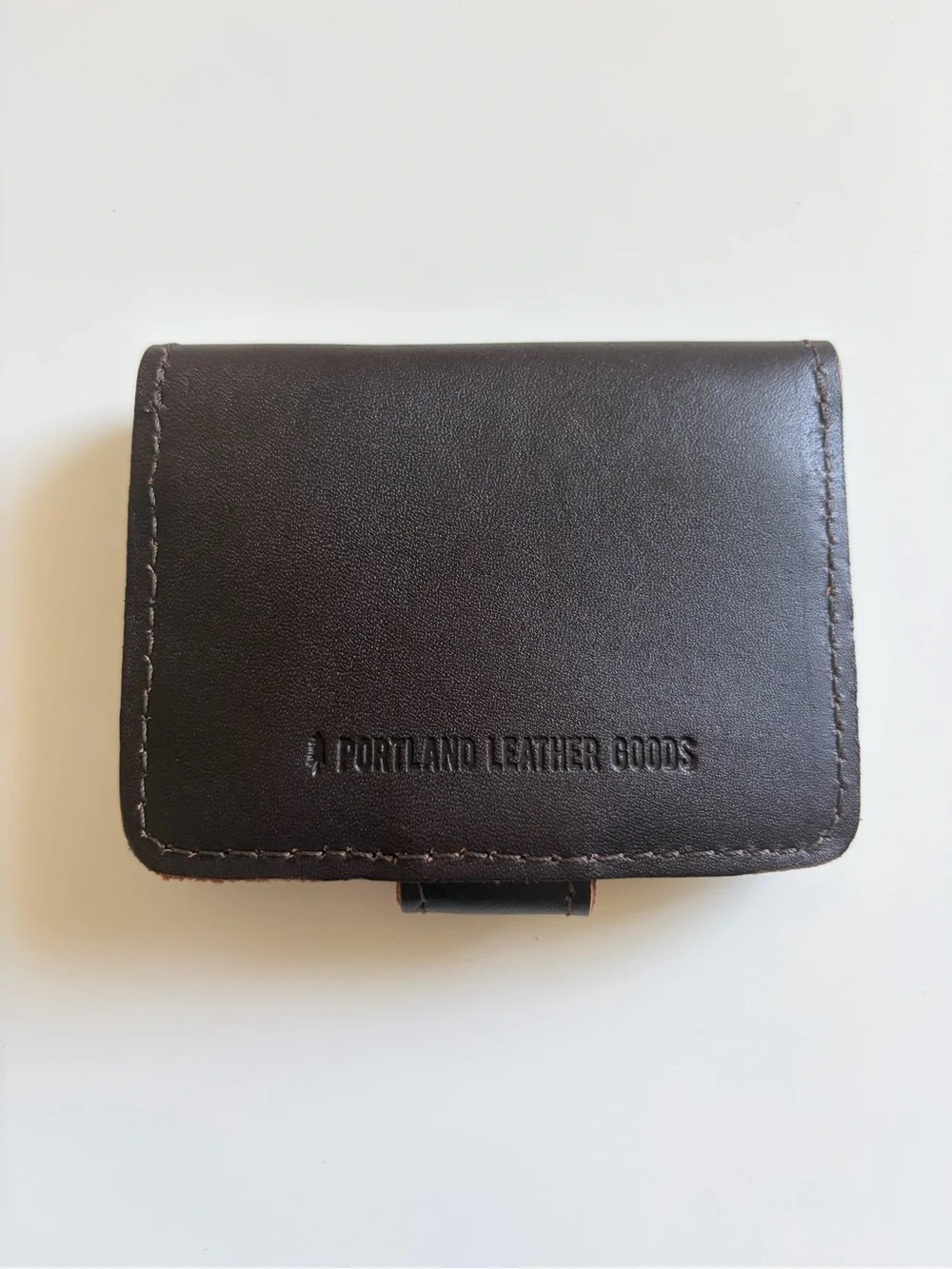 NWOT Portland Leather Goods Mini Bifold Wallet in Grizzly 🐻🤎
